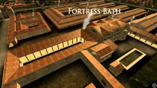 Animation of ancient Roman Fort in Caerleon Wales [upl. by Tanhya]