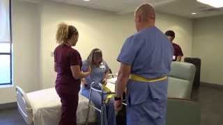 Physical Therapy Transfer Training  How To Transfer From Wheelchair To Bed [upl. by Wolff]