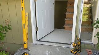 Jeld Wen Front Door Installation  Really crappy products and craftsmanship PART 1 [upl. by Occor413]