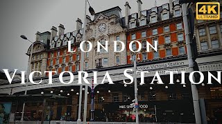 London Victoria Station Walk Through England 4K [upl. by Julio]