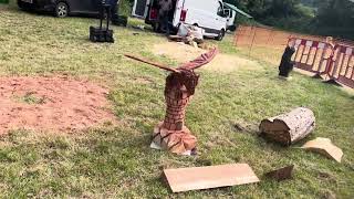 A fabulous range of wooden sculpture at Caerleon festival 2024 [upl. by Riatsila]