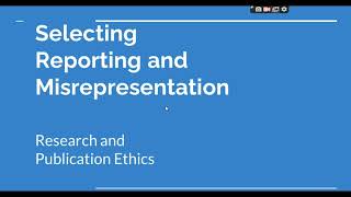 Selective Reporting and Misrepresentation of data Research and Publication ethics Phd coursework [upl. by Lekkim340]