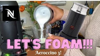 How To Foam Milk With Aeroccino 3 Make Coffee With Foam Tips amp Tricks  Easy Foamed Latte Recipe [upl. by Adin]