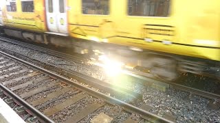 Merseyrail 507 009 making arcs at Birkdale station [upl. by Rother]