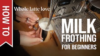 How To Milk Frothing for Beginners 5 Tips [upl. by Yrojram]