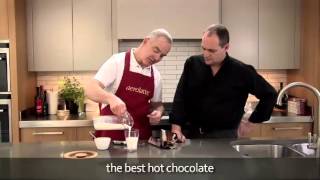 How to make a hot chocolate using an aerolatte milk frother [upl. by Trembly495]